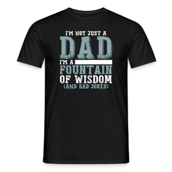 Lustiger Papa Humor Geburtstag - Männer T-Shirt - Schwarz - Vorne - AI Model Male 178 light (178cm)