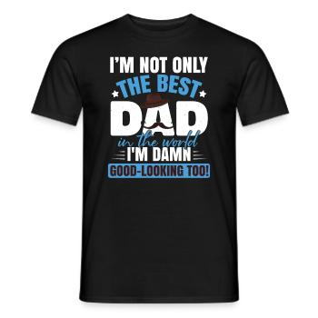 Bester Papa - Männer T-Shirt - Schwarz - Vorne - AI Model Male 178 light (178cm)