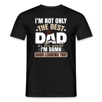Lustiges Papa-Geschenk Vatertags-Papa-Witz - Männer T-Shirt - Schwarz - Vorne - AI Model Male 178 light (178cm)