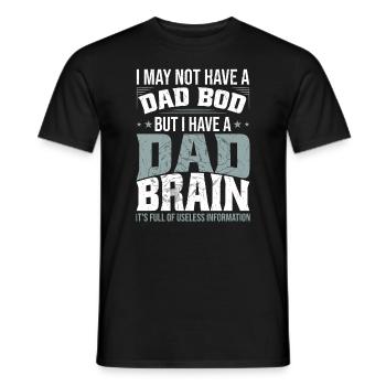 Je n’ai peut-être pas papa Bod - T-shirt homme - noir - Devant - AI Model Male 178 light (178cm)
