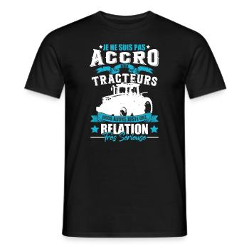 Cadeau Tracteur & Agriculture & Fermier - T-shirt homme - noir - Devant - AI Model Male 178 light (178cm)