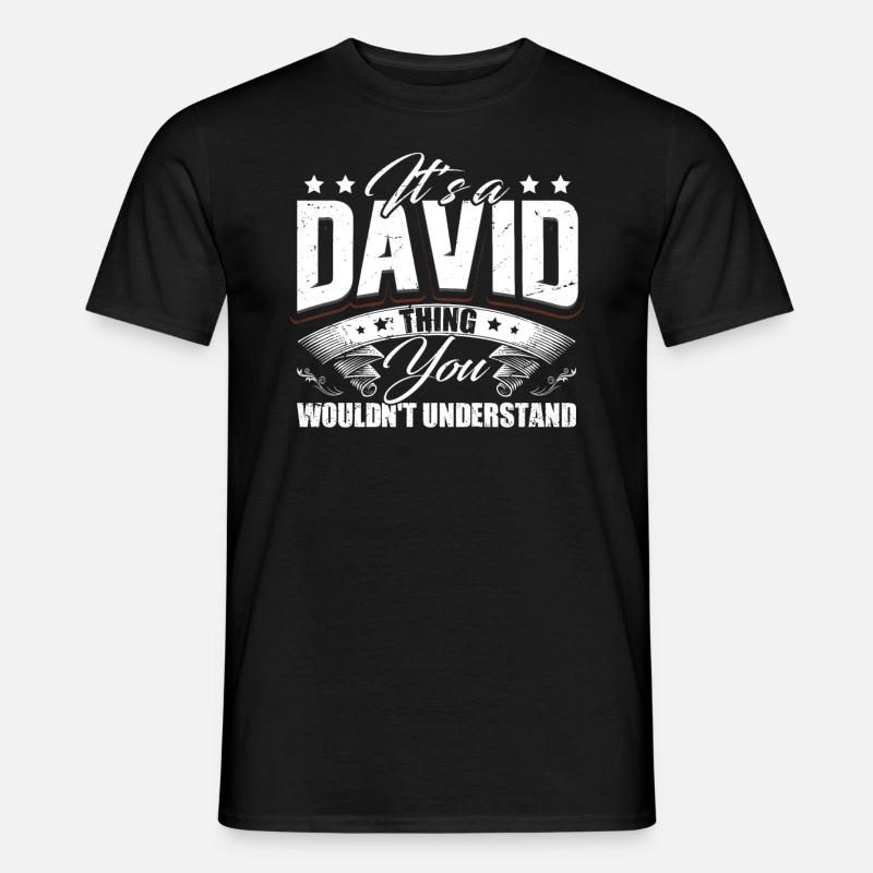 Es ist eine David-Sache - Männer T-Shirt - Schwarz