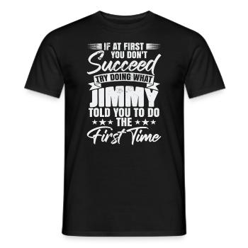 Jimmy Humor Name - Männer T-Shirt - Schwarz - Vorne - AI Model Male 178 light (178cm)
