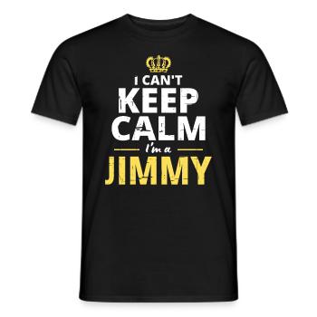 Ich kann nicht ruhig bleiben, ich bin ein Jimmy - Männer T-Shirt - Schwarz - Vorne - AI Model Male 178 light (178cm)