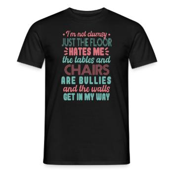 Tollpatschiges Zitat Frauen Lustig - Männer T-Shirt - Schwarz - Vorne - AI Model Male 178 light (178cm)
