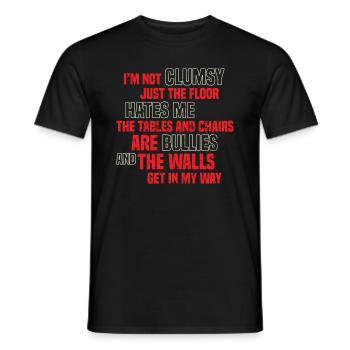 Blague maladroite - T-shirt homme - noir - Devant - AI Model Male 178 light (178cm)