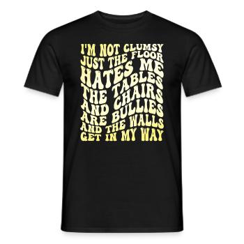 Sarcasme Humour Ironique Maladroit Chemise - T-shirt homme - noir - Devant - AI Model Male 178 light (178cm)