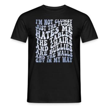 Humour maladroit maladroit humour drôle - T-shirt homme - noir - Devant - AI Model Male 178 light (178cm)