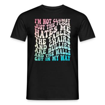 Groovy Clumsy Frauen Sarkasmus Witz - Männer T-Shirt - Schwarz - Vorne - AI Model Male 178 light (178cm)