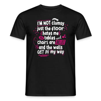 Femmes ironiques Dire drôle - T-shirt homme - noir - Devant - AI Model Male 178 light (178cm)