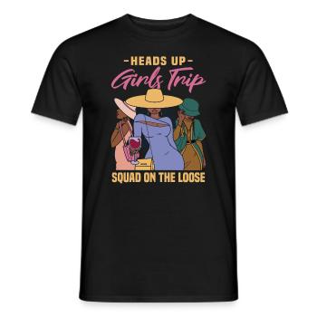 Mädchen-Ausflug - Männer T-Shirt - Schwarz - Vorne - AI Model Male 178 light (178cm)
