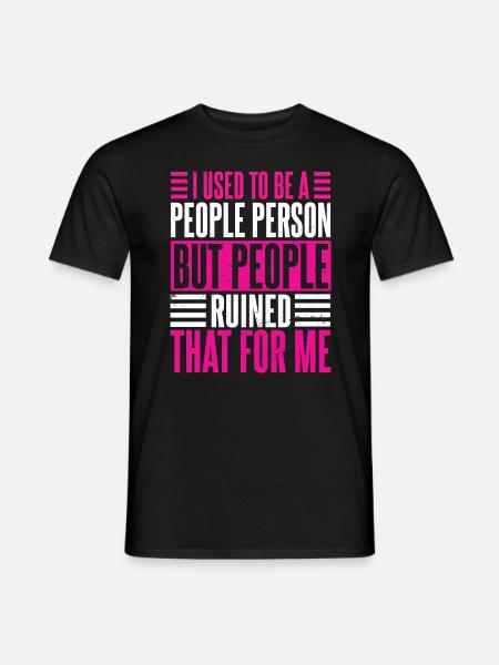 Jag brukade vara en person person kvinnor - T-shirt herr - svart