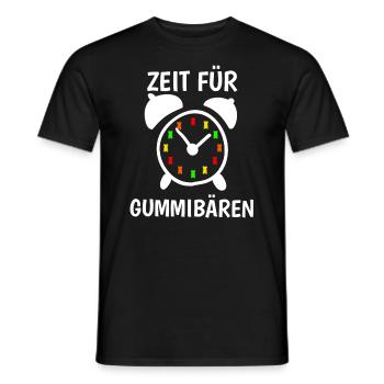 Time for gummy bears! Gummy Bear Watch Candy - Men's T-Shirt - black - Front - AI Model Male 178 light (178cm)
