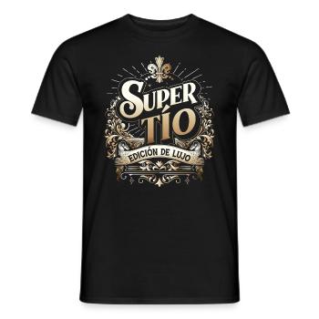 Super Uncle Deluxe Edition - Men's T-Shirt - black - Front - AI Model Male 178 light (178cm)
