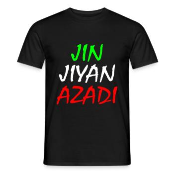 Women life freedom jin jiyan azadi - T-shirt homme - noir - Devant - AI Model Male 178 light (178cm)