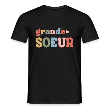 Enfant Future Grande Sœur 2024 - T-shirt homme - noir - Devant - AI Model Male 178 light (178cm)