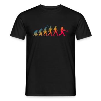 Evolution Baseball Batter - Männer T-Shirt - Schwarz - Vorne - AI Model Male 178 light (178cm)