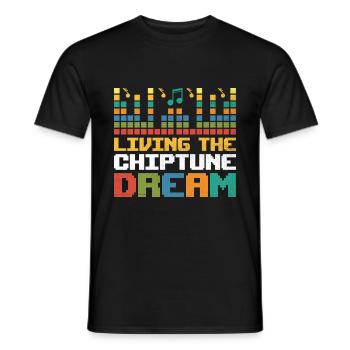 Chiptune Music Lover Groove zu den Bleeps und Bloo - Männer T-Shirt - Schwarz - Vorne - AI Model Male 178 light (178cm)