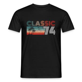48 Year Old Birthday 2022 Classic 1974 48 Birthday - Men's T-Shirt - black - Front - AI Model Male 178 light (178cm)