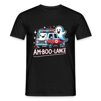 Am-Boo-Lance Krankenwagenfahrer Rettungssanitäter EMS Hallo - Männer T-Shirt - Schwarz - Vorne - AI Model Male 178 light (178cm)