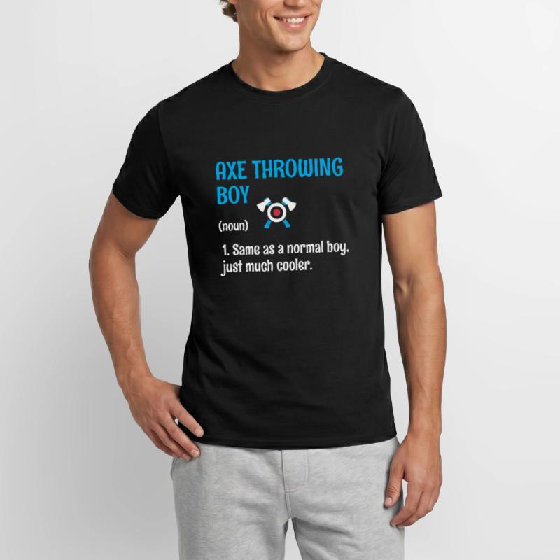 Lancer de hache garçon définition cible lanceur de hachette T-shirt homme