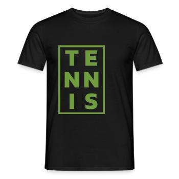 Tennis Spruch Tennisspieler Teenager Hobby Sport - Männer T-Shirt - Schwarz - Vorne - AI Model Male 178 light (178cm)