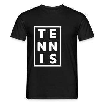 Tennis Vintage Tennis Lover Tennis Player Saying - Men's T-Shirt - black - Front - AI Model Male 178 light (178cm)