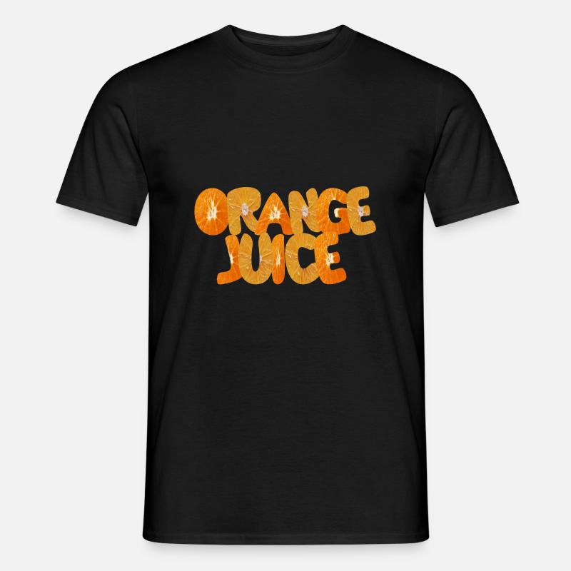 orange juice - Männer T-Shirt - Schwarz