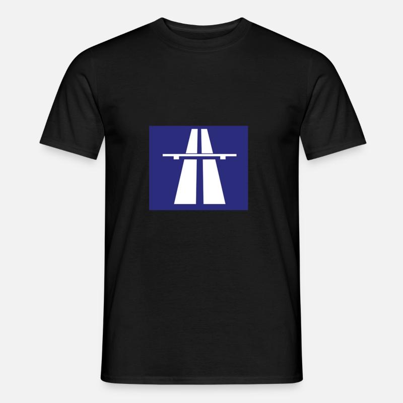 Autobahn - Männer T-Shirt - Schwarz
