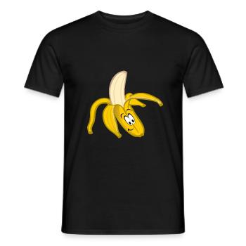 funny banana - Men's T-Shirt - black - Front - AI Model Male 178 light (178cm)