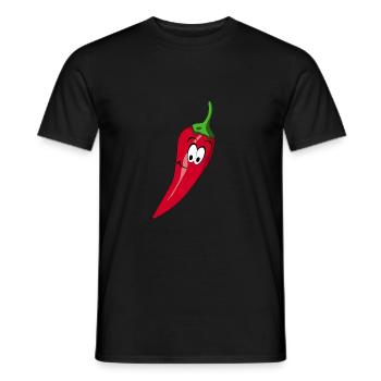 Chilli - Männer T-Shirt - Schwarz - Vorne - AI Model Male 178 light (178cm)