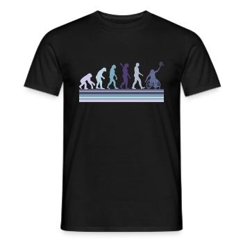 Évolution du tennis en fauteuil roulant Weelchair - T-shirt homme - noir - Devant - AI Model Male 178 light (178cm)