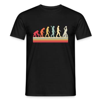 Evolution of Wheelchair Basketball Weelchair - Männer T-Shirt - Schwarz - Vorne - AI Model Male 178 light (178cm)