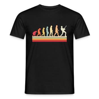 Human Evolution Guitar Band Retro Vintage - T-shirt homme - noir - Devant - AI Model Male 178 light (178cm)