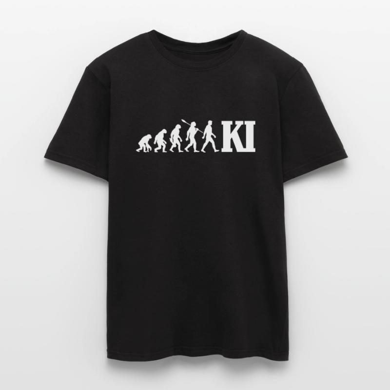 Evolution - Künstliche Intelligenz - KI Männer T-Shirt
