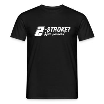 Two-stroke love 2-stroke 2-stroke engine - Men's T-Shirt - black - Front - AI Model Male 178 light (178cm)