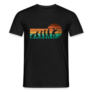 Golf Evolution From Monkey To Men BBall Lovers - Männer T-Shirt - Schwarz - Vorne - AI Model Male 178 light (178cm)