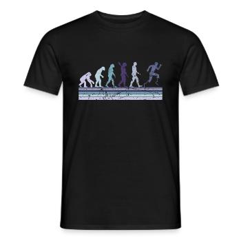 Evolution of Para Running - Men's T-Shirt - black - Front - AI Model Male 178 light (178cm)