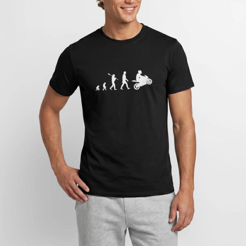 Machine de course Moto Evolution couleur sélectionnable T-shirt homme