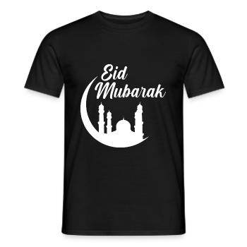 Eid Mubarak Islam Muslim Ramadan Mubarak Gift - Men's T-Shirt - black - Front - AI Model Male 178 light (178cm)