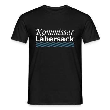 Polizei Spruch Kommissar - Männer T-Shirt - Schwarz - Vorne - AI Model Male 178 light (178cm)