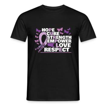 Epilepsy Awareness Month - Men's T-Shirt - black - Front - AI Model Male 178 light (178cm)