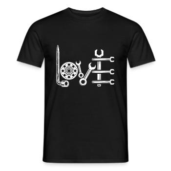 Amour mécanique - T-shirt homme - noir - Devant - AI Model Male 178 light (178cm)