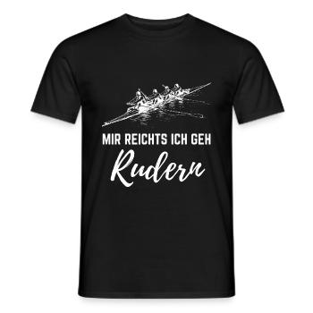 Mir reichts ich geh Rudern Ruderboot Kanu Kayak - Männer T-Shirt - Schwarz - Vorne - AI Model Male 178 light (178cm)