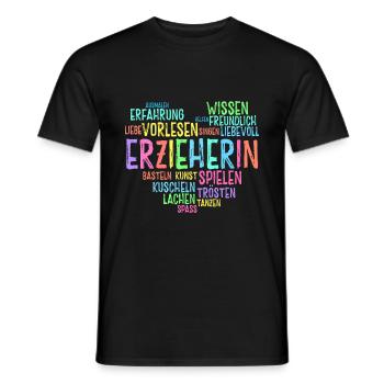 Retro Grafik Kindertagesstätte Babysitter Kindergä - Männer T-Shirt - Schwarz - Vorne - AI Model Male 178 light (178cm)