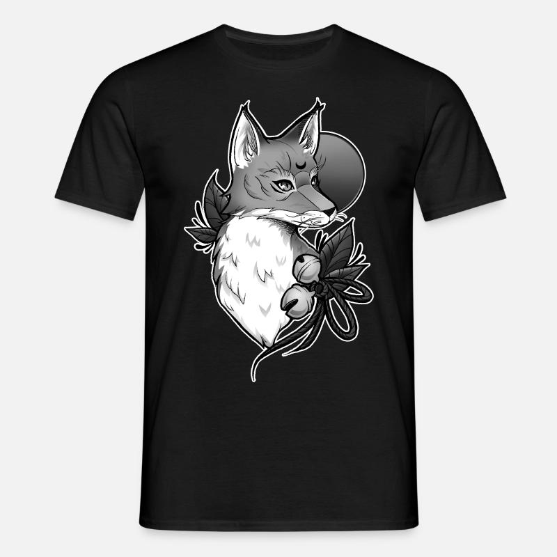 Fuchsgeist - Männer T-Shirt - Schwarz