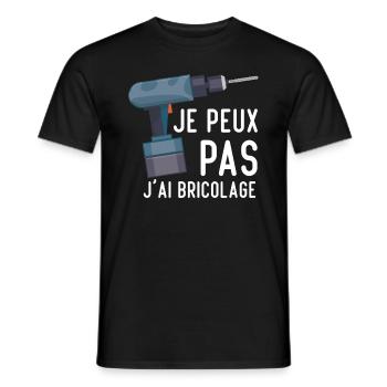 Je Peux Pas J'ai Bricolage Cool Cadeau Bricolage - T-shirt homme - noir - Devant - AI Model Male 178 light (178cm)