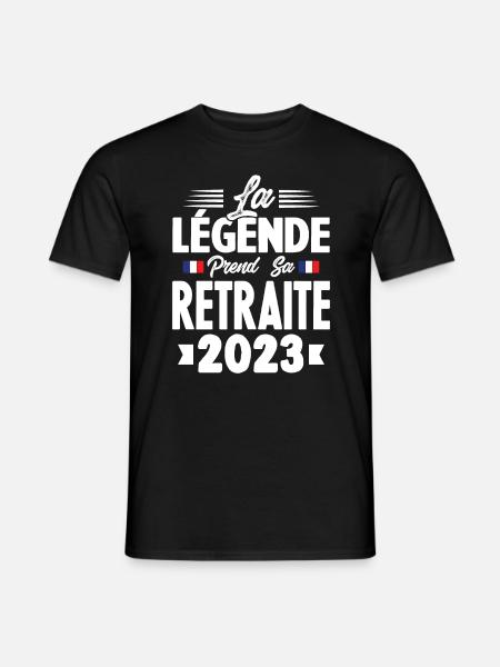La Légende Prend Sa Retraite 2023 - T-shirt homme - noir