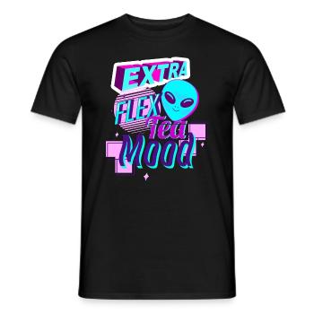 Heure du thé pop art - T-shirt homme - noir - Devant - AI Model Male 178 light (178cm)