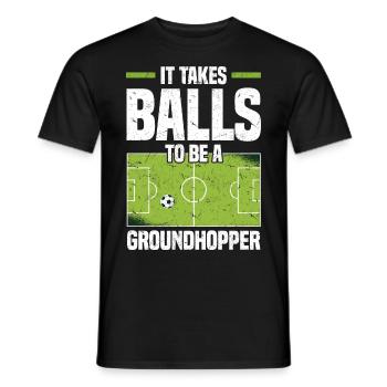 Idée cadeau de nettoyage | Stade de football Sports - T-shirt homme - noir - Devant - AI Model Male 178 light (178cm)